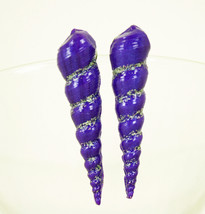 Ursula Inspired Purple Shell Earrings - Disney Little Mermaid - £12.53 GBP+