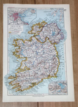 1928 Original Vintage Map Of Ireland / North Ireland / Dublin - £16.85 GBP