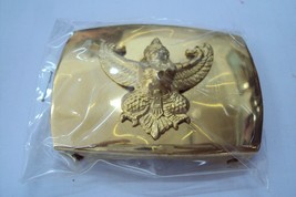 Garuda belt buckle Thai Air Force Soldier gold color RTAF Collectible Militaria - $14.03