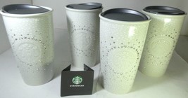 Starbucks Swarovski 4 Tumbler mug White  New Bone China 12oz MIC 2016, New - £860.49 GBP