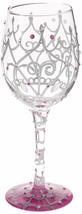 Lolita My Tiara Artisan Painted Wine Glass Gift - $21.66