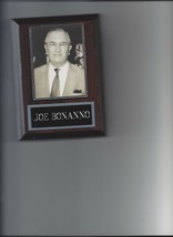 JOE BONANNO PLAQUE MAFIA ORGANIZED CRIME MOBSTER MOB - £3.11 GBP