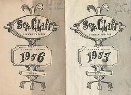 Sea Cliff Dinner Theatre Programs Summer 1955 Picnic &amp; 1956 Where's Charley - $15.84
