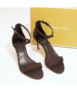 Michael Kors AVA Bronze Black Glitter Stiletto Sandals US-9M In Box - $547.59 MXN