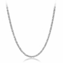 10k Solid White Gold 18&quot;-22&quot; Inch Adjustable Sparkle Chain Necklace 1.5mm - £210.18 GBP
