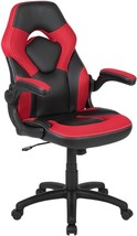 Flash Furniture X10 High-Back Leathersoft Racing Style Gaming Chair, Red/Black - £134.61 GBP