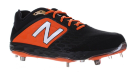 New Balance Mens Size 17 Mod L3000B04 Low Metal Baseball Cleats Black Orange NEW - £72.04 GBP