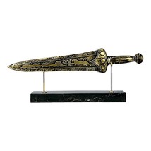 Mycenaean Dagger Sword Ancient Greek Real Bronze Metal Art Sculpture Museum Copy - £209.38 GBP