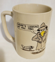 Vtg Here&#39;s Looking At You HBO Promotional Coffee Mug Humphrey Bogart Cas... - $54.99