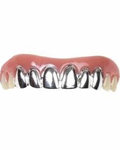 Billy-Bob Silver Platinum Grillz Pimp for Bling Fake Teeth Custom Fit - $32.99
