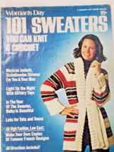 Woman&#39;s Day 101 Sweaters You can Knit &amp; Crochet #4 1971 Vintage Pattern Magazine - £7.76 GBP