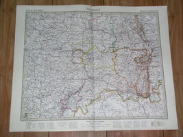1927 Map Of Eastern Russia Volga Germans Kazan Ufa Samara Saratov Soviet Union - £29.44 GBP