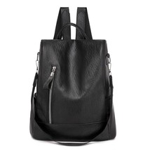 PU Women&#39;s Leather BackpaFemale Bags Casual Ladies Travel Backpack Large Capacit - £38.28 GBP