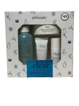 new Philosophy Clean, Calm &amp; Clear Acne Treatment Set Acne Treatment Tri... - $728.70 MXN