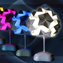 Creative DIY Energy Efficient Multi-Color Paper Folding LED Table Lamp - £31.44 GBP