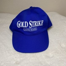 Gold Strike Hat Casino Resort Cap Logo Snapback Baseball Trucker Nissun Blue - £6.17 GBP