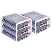 5-Pack Clear Vinyl Zippered Storage Bags 12 X 15 X 3 Inch With Handle An... - £23.17 GBP