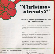 1977 NRA Christmas Membership Form Advertisement National Rifle Assoc DWQQ4 - $19.99