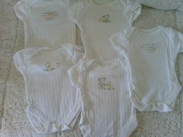 6 X MATALAN etc short sleeve vest bodysuit age 0-3 month 56-62 cm - $7.66