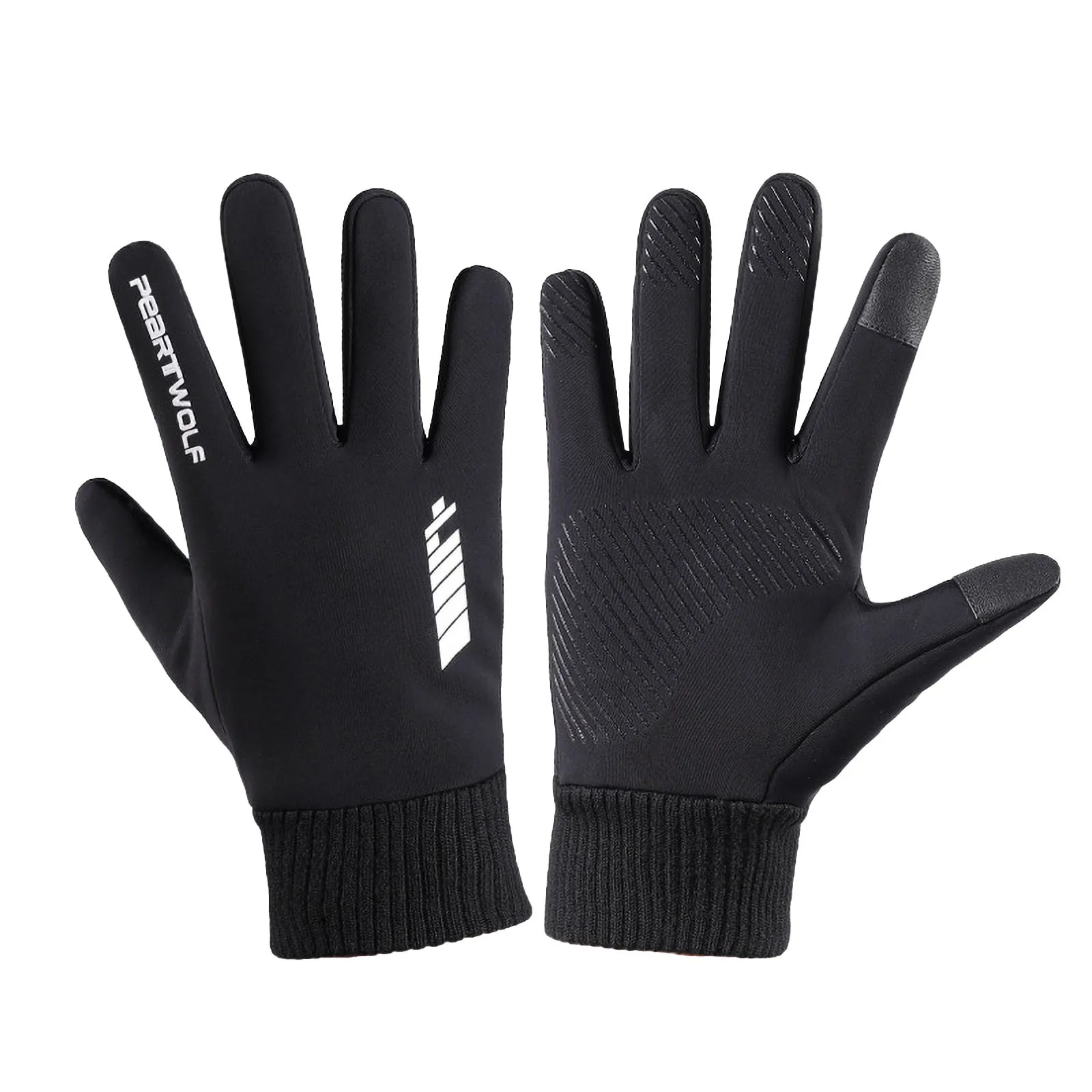Winter Electric Heated Gloves Windproof Cycling Warm Heating Touch Screen Skiing - £105.54 GBP