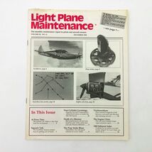 Light Plane Maintenance Magazine December  1989 Vintage - $179.97 MXN
