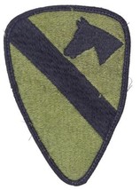 US Army First Cavalry Division Embroidered Patch 3 1/2&quot; X 5&quot; Worn - £4.69 GBP