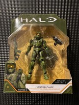 Halo Infinite Master Chief Commando Rifle Grappleshot Figure Base 4&quot; Series 3 - $11.83