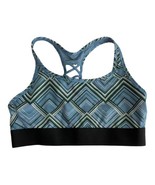 Victoria Sport Womans Size Large Bra Blue Racer Back Strappy Not Padded - £16.94 GBP