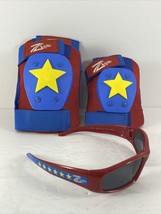 ZKids Knee and Elbow Pads with Sunglasses - Superhero Adjustable - £5.26 GBP