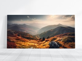 HD Mountains Landscape Photo Art Picture, Stretched Canvas Nature Photog... - £20.33 GBP+