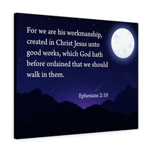  For We Are His Workmanship Ephesians 2:10 Scripture Wall Art Ch - £67.27 GBP+