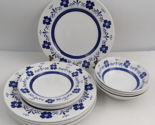 J &amp; G Meakin England &quot;Country Delft&quot; Blue &amp; White Dish Set Plates Bowls ... - £117.98 GBP