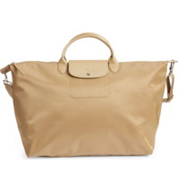 Longchamp Le Pliage Neo 18 Large Nylon Travel Satchel Tote Bag ~NIP~ GOLD - £178.05 GBP