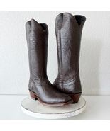 Rod Patrick Womens Cowboy Boots 10B Brown Ostrich Leather Western Tall B... - $886.05