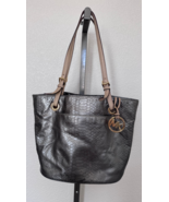 Michael Kors Jet Set Gray Leather Python Embossed Tote Bag w/Defects - $55.56 CAD