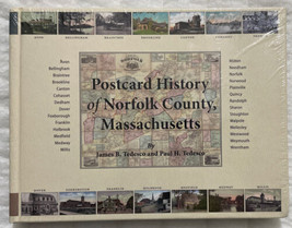Postcard History Of Norfolk County Massachusetts James &amp; Paul Tedesco New Sealed - £29.68 GBP