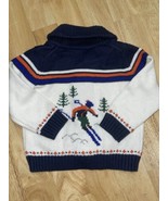 6-12M Janie and Jack SKI Theme Shawl Collar Sweater NAVY  NEW Boys - $666.19 MXN