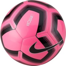 Nike Pitch Training Soccer Ball SC3893 Pink Blast/Black 5 Unisex-Adult - £25.58 GBP