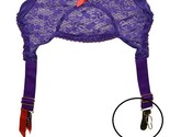 AGENT PROVOCATEUR Womens Garter Belt Lace Mesh Floral Purple Size S - £71.68 GBP