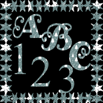ABC and Numbers 29a-Digital ClipArt-Fonts-Art Clip-Gift Tag-Notebook-Hol... - €1,75 EUR