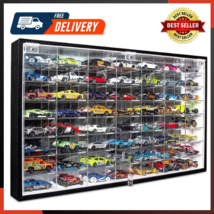 Hot Wheels 1/64 Scale Diecast Display Case Storage Cabinet Shelf Wall Mo... - $110.18