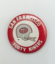 NFL San Francisco Forty Niners  1-1/4&quot; Pinback, vintage - £7.69 GBP