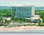 Americana Hotel Spiaggia Vista San Juan Portorico Pr Cromo Cartolina - £2.38 GBP