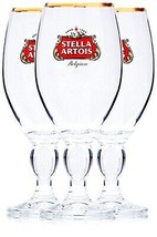 Stella Artois 3-Pack Original Large Beer Glass Chalices, 50cl - $28.66