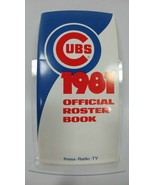 1981 CHICAGO CUBS MEDIA GUIDE ROSTER with Official Cubs Sticker unused - $332.76 MXN
