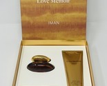 Love Memoir Iman 1.7oz Perfume Spray Body Lotion Gift Set David Bowie READ - $99.99