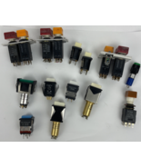 Lot of Assorted Dialco Dialight Macro-Oak Illuminated Push Button Switch... - €48,25 EUR