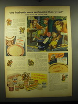 1948 Borden's Lady Borden Ice Cream and Chateau Cheese Ad - husbands - £14.50 GBP