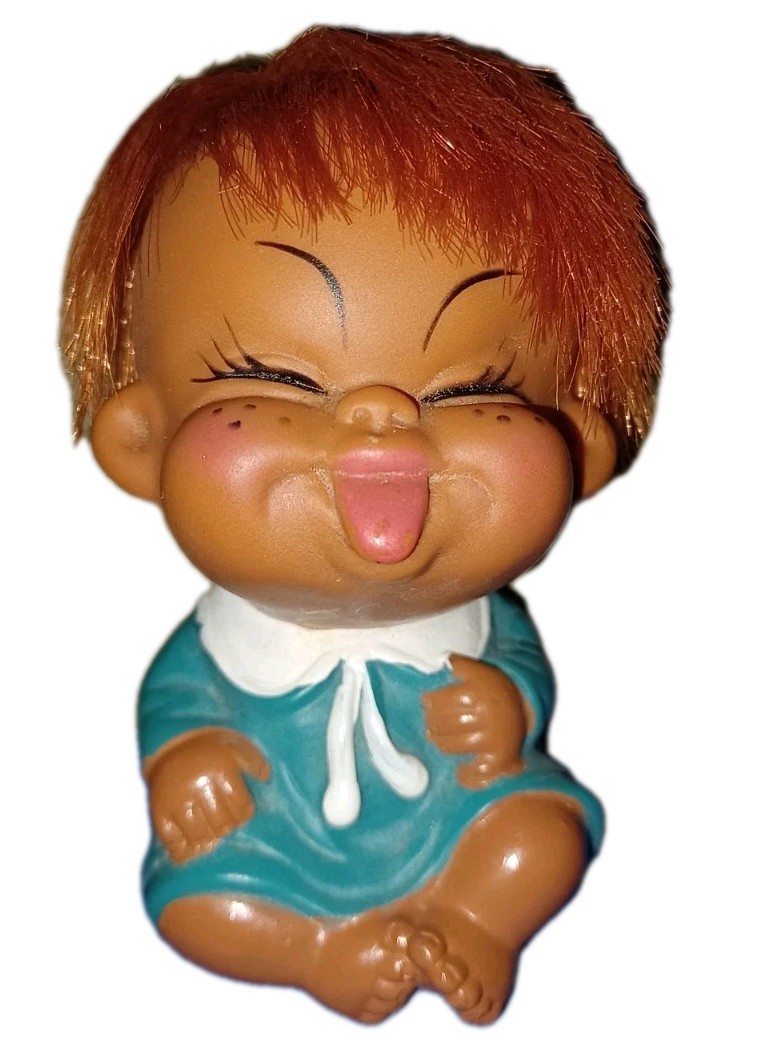 MOODY CUTIE  Sticking Out Tongue 3-1/2" Doll-MADE IN KOREA Vintage 1960’s Item image 6