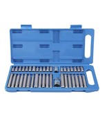 40Pcs Impact Socket Set 1/2&#39;&#39; 3/8&#39;&#39; Adaptor Drive Shank Hex Torx XZN Spl... - $38.56